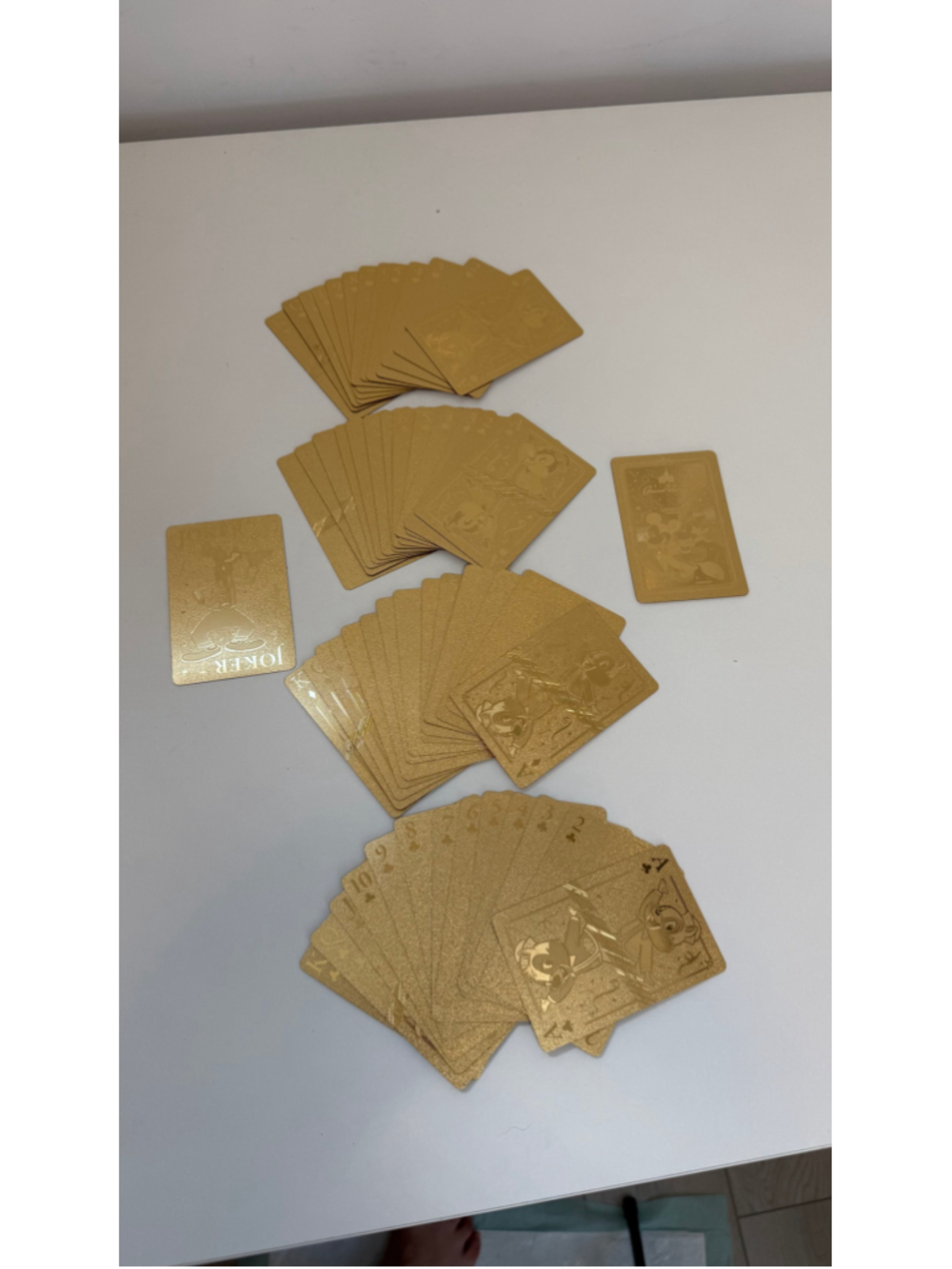 24K Gold Foil Playing Cards Deck Waterproof Metallic Poker Cards #N08